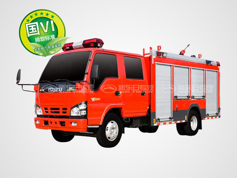2.5噸水罐消防車-新東日牌 國(guó)六內(nèi)藏罐五十鈴水罐消防車2.5噸
